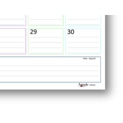 Planning mensile 2026 2027 spiralato 30x42cm A3 25 24fogli 3 2