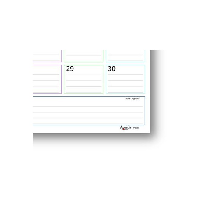 Planning mensile 2026 2027 spiralato 30x42cm A3 25 24fogli 1