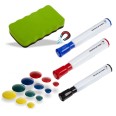Starter Kit Lavagna Bianca Cancellabile Pennarelli Cancellaili Spugna Magantica Magneti Assortiti 1