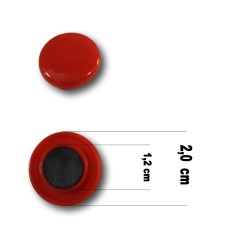 Bottoni Magnetici Rotondi 20 Mm (12 Pezzi) Scuola Ufficio In Plastica 2 2