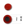 Bottoni Magnetici Rotondi 20 Mm (12 Pezzi) Scuola Ufficio In Plastica 1