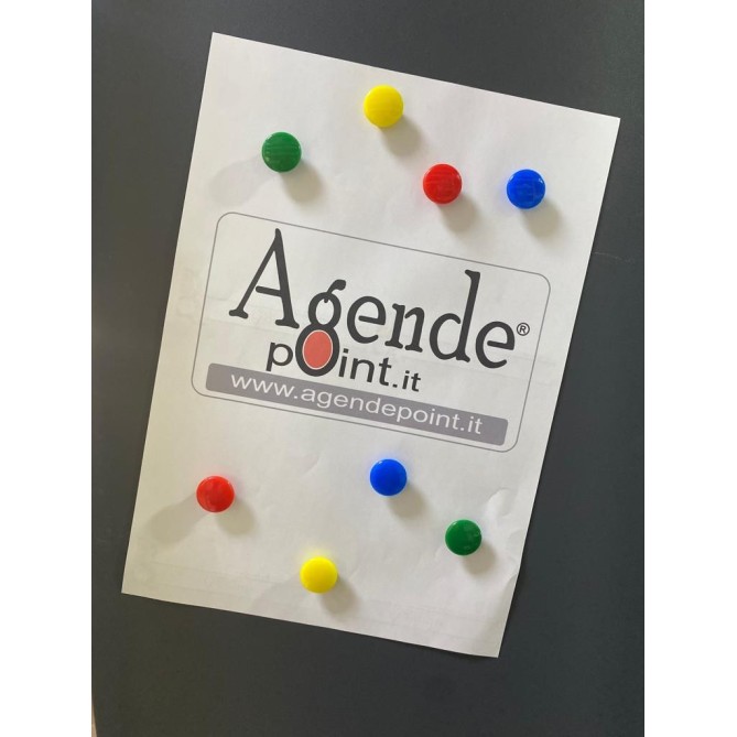 Bottoni Magnetici Rotondi 20 Mm (12 Pezzi) Scuola Ufficio In Plastica 3