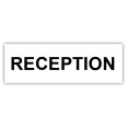 Targa Segnaletica Reception Adesiva 150x50 Mm S. 3 Mm 1