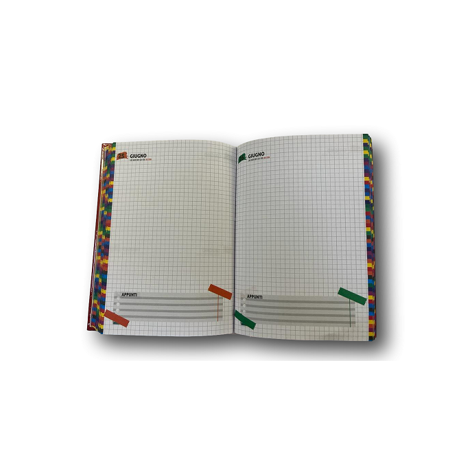 Diario Scuola 16 Mesi Pocket Metallizzato 10x14cm 6