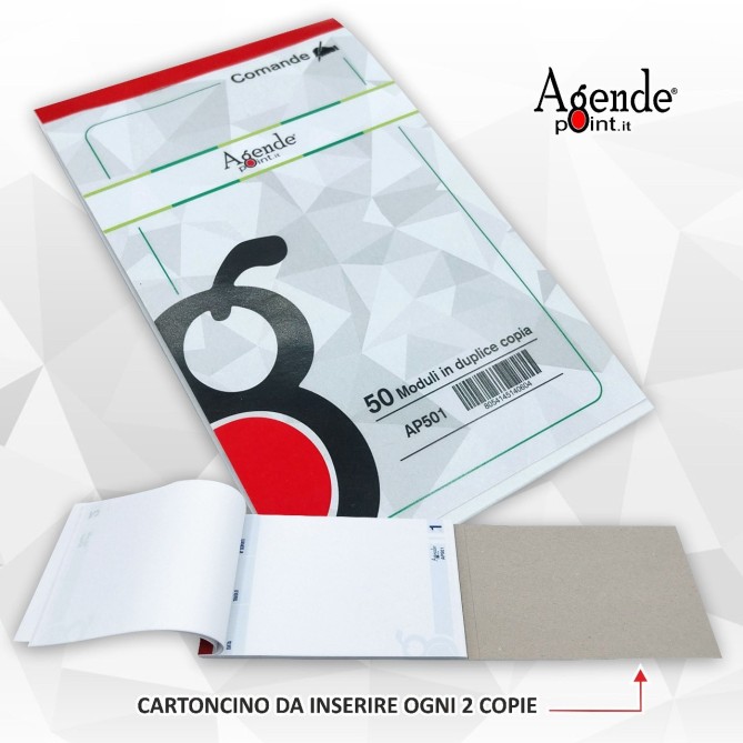 Blocchi Comande Maxi A 2 Copie Autoricalcanti Da 50 Moduli Per Bloccchetto 16,5x10,5 4
