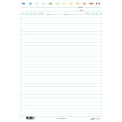 Schede Rigate 29,7x21 A4 50 Pz Verticale Colors Schede A Righe Per Schedario 2 2