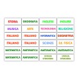 Etichette Adesive Scuola Colorate 56x22 Mm Materie Scolastiche 48 Etichette Per Libri Quaderni Materiale Didattico 1