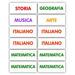 Etichette Adesive Scuola Colorate 56x22 Mm Materie Scolastiche 48 Etichette Per Libri Quaderni Materiale Didattico 1 2