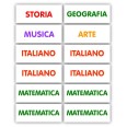 Etichette Adesive Scuola Colorate 56x22 Mm Materie Scolastiche 48 Etichette Per Libri Quaderni Materiale Didattico 2