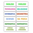 Etichette Adesive Scuola Colorate 56x22 Mm Materie Scolastiche 48 Etichette Per Libri Quaderni Materiale Didattico 3