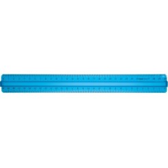 Righello Triplo Decimetro In Plastica Pvc Da 30cm Con Manico 1 2