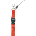 Cordoncino Da Collo Rosso Portachiavi Gancio Portacellulare Con Clip 5 Pezzi 1