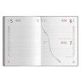 Agenda giornaliera 2026 poliestere 15x21cm A5 tasca porta penna sabbia 1