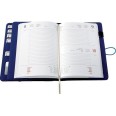 Agenda giornaliera 2026 similpelle chiusura fibbia 15x21cm A5 porta penna multilingua 5