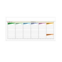 Planning settimanale perpetuo spiralato 10x30cm 1 2
