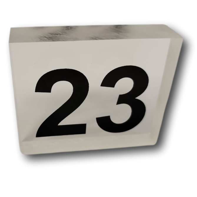 Numeri Per Tavoli In Plex Trasparente 6x5cm 10 Pezzi 2