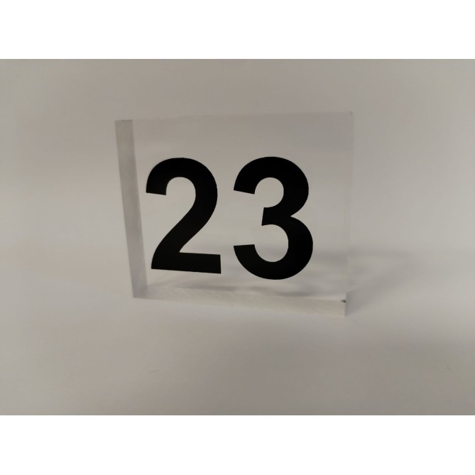 Numeri Per Tavoli In Plex Trasparente 6x5cm 10 Pezzi 4