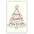 Biglietti Auguri Buon Natale E Felice Anno Nuovo 5 Pezzi In Carta Avorio 1