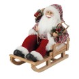Babbo Natale Poland Su Slitta Plastica E Ciniglia 1