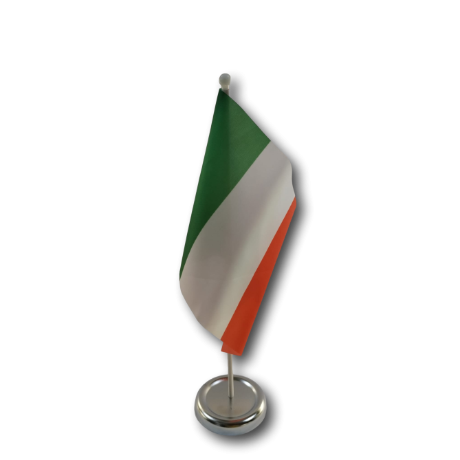 Bandierina Italia In Poliestere 20x14cm 10 Pz Con Asta In Plastica 3