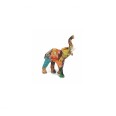 Animali Realizzati In Carta E Tessuti Riciclati Elefante H. 30cm 1