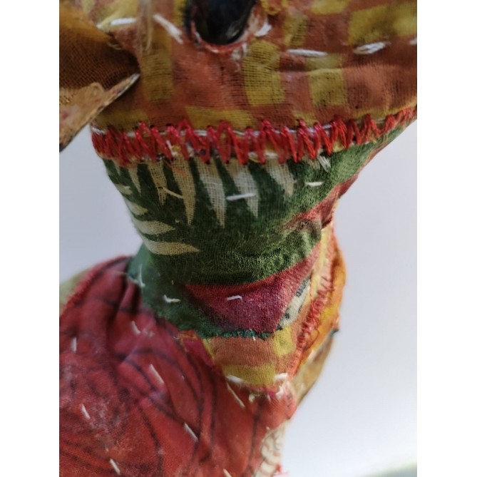 Animali Realizzati In Carta E Tessuti Riciclati Cervo H. 45cm 3