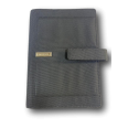 Agenda organizer tascabile VUOTA tessuto chiusura bottone 9,5x17cm tasca grigio 1