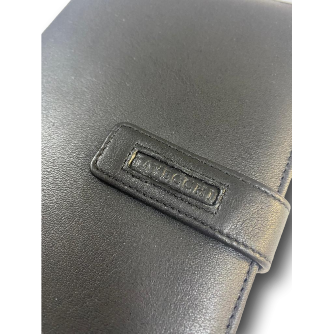 Agenda organizer tascabile VUOTA poliestere chiusura bottone 7x12cm tasca nero 2