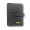 Agenda organizer tascabile VUOTA tessuto chiusura bottone 7x12cm tasca grigio 3