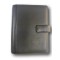Agenda organizer tascabile VUOTA poliestere chiusura bottone 9,5x17cm tasca nero 2
