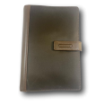 Agenda organizer tascabile VUOTA similpelle chiusura bottone 9,5x17cm tasca marrone 1