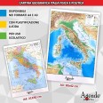 Cartina Italia Geografica A3 Fisica Politica 30x42 Plastificata Lucida Per Uso Scolastico 3