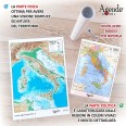 Cartina Italia Geografica A3 Fisica Politica 30x42 Plastificata Lucida Per Uso Scolastico 4