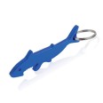 Portachiavi A Forma Squalo Blu Ed Apribottiglie 2 Pezzi In Metallo Con Anello In Metallo 1