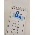 Tabelline Per Bambini Colors Con Base In Cartoncino 21x7,4cm Da Numero 1 A 12 5