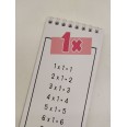 Tabelline Per Bambini Colors Con Base In Cartoncino 21x7,4cm Da Numero 1 A 12 6