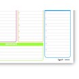 Planning settimanale perpetuo spiralato 21x30cm A4 orario 55fogli fluo 2