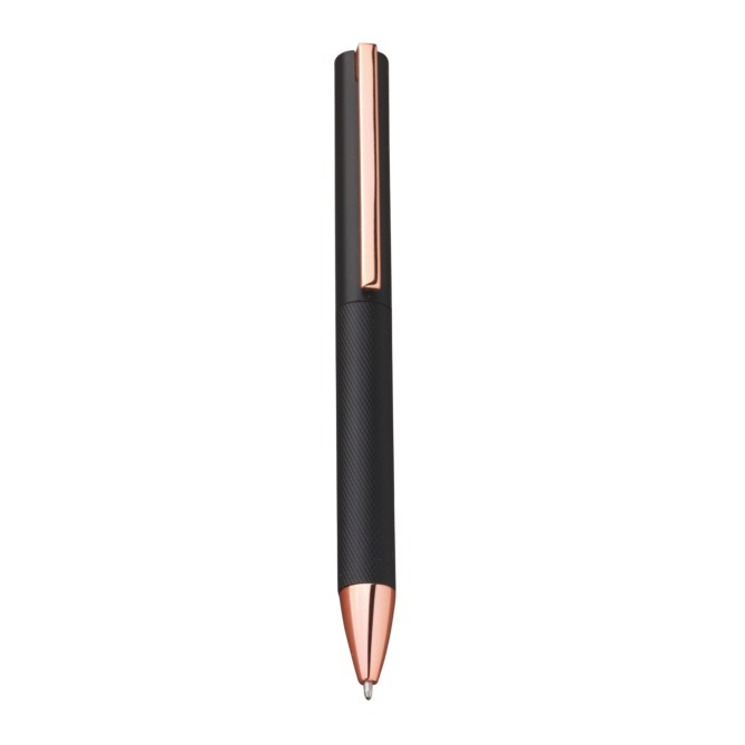 Penna Lucida A Sfera Nera In Alluminio Con Astuccio 1