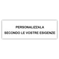Targa Segnaletica Bianca Personalizzata 20x8cm Per Ufficio Casa 5