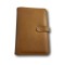 Agenda organizer tascabile VUOTA poliestere chiusura bottone 9,5x17cm tasca senape 1