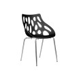 Set 4 Poltrone Attesa Acciaio Cromato Orlando 3