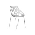 Set 4 Poltrone Attesa Acciaio Cromato Orlando 4