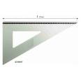 Set Di 2 Squadrette Professionali In Alluminio 31cm Coppia Squadre Disegno Alluminio Da 60° E 45° Gradi, 2