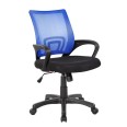Poltrona Operativa In Nylon E Acciaio Blu/nera St. Louis 2