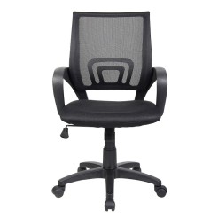 Poltrona Operativa In Nylon E Acciaio Blu/nera St. Louis 2 2