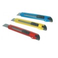 Cutter Taglierino In Plastica Lama 18 Mm Cutter Tagliacarte 12 Pezzi Con Blocco Sicurezza 2