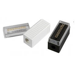 Temperamatite Per Cosmetici A 2 Fori Con Specchio 1 Pz Bianco O Nero 4 2