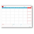 Planning mensile perpetuo spiralato 30x42cm A3 24fogli 1