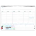 Planning settimanale perpetuo spiralato 21x30cm A4 50settimane 55pagine natura 2
