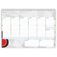 Planning settimanale perpetuo spiralato 21x30cm A4 50settimane 55pagine natura 3